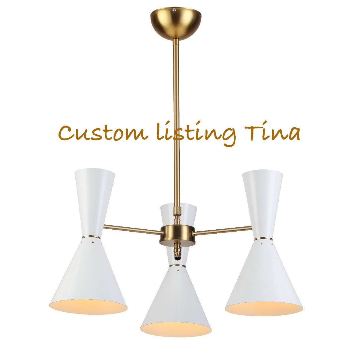 半世紀前のイタリア製手作り天井用ペンダントライト（2個組）