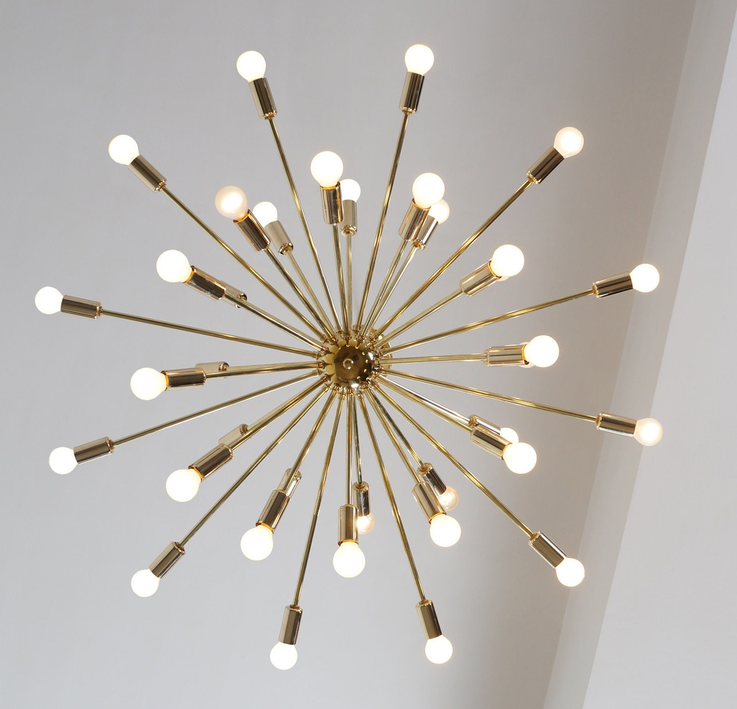V Large Mid Century Sputnik Chandelier Ceiling Light Etsy