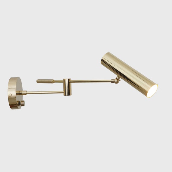 Modern Wall Lamp Swing Arm Laurie Light Sconce Handmade Modern Wall Lamp Swing Arm Laurie, Modern Swing Arm Wall Lamp