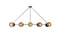10 light Modern Industrial Handcrafted Brass Pendant Light , Large Statement BOLIVAR Suspension Ceiling Light , Contemporary Chandelier