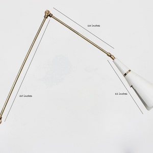 Messing wandlamp, handgemaakte vintage geïnspireerde SCICCOSO messing wandlamp, handgemaakte wandlamp licht afbeelding 9