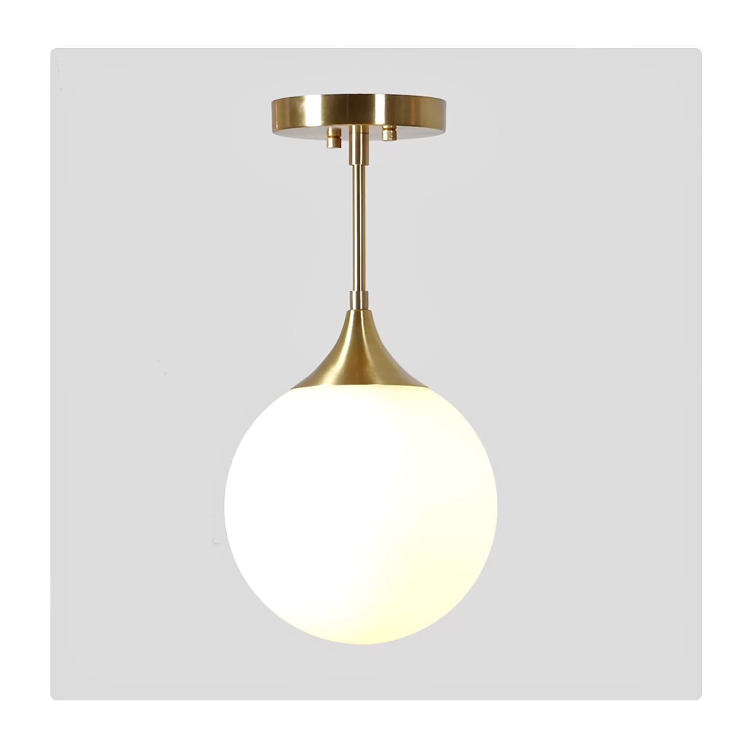 Gouden hanglamp Pebble 4-lichts van Searchlight kopen