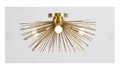 Flush Mount Urchin Ceiling Light Lamp 3 light, Mid Century Handmade Brass Ceiling Light Hallway, Modern Boho Bedroom Decor Aesthetic Indie