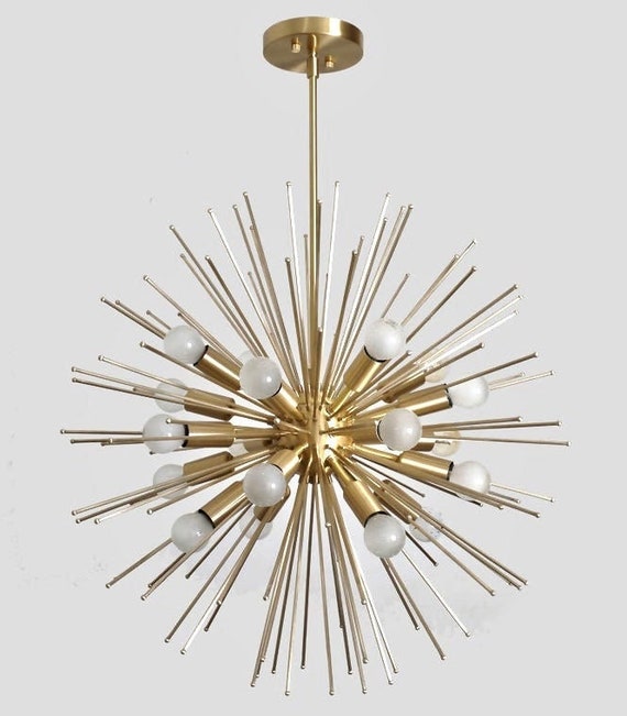 Stunning Statement Mid Century Sputnik Chandelier Large Uk Mid Century Sputnik Chandelier Large, Gold Sputnik Chandelier Large