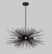 Mid Century Black Sputnik Chandelier AVA Starburst , Handmade Sputnik Ceiling Light Pendant Hallway Entrance Dining room 5 lights 