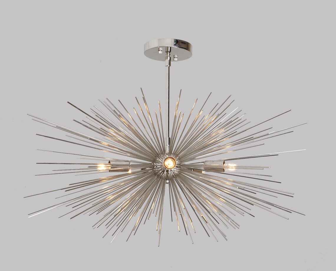 Mid Century Modern Starburst Ava Kronleuchter handgemachter | Etsy