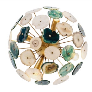 Gorgeous Flush Mount Sputnik Agate Ceiling Lamp Light , STELLAR 2 Low Ceiling Light Lamp 4 lights image 3