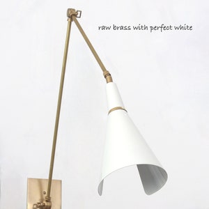 Messing wandlamp, handgemaakte vintage geïnspireerde SCICCOSO messing wandlamp, handgemaakte wandlamp licht afbeelding 6