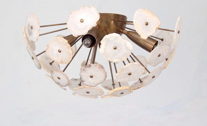 Gorgeous Flush Mount Sputnik Agate Ceiling Lamp Light , STELLAR 2 Low Ceiling Light Lamp 4 lights image 6