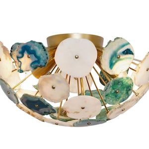 Gorgeous Flush Mount Sputnik Agate Ceiling Lamp Light , STELLAR 2 Low Ceiling Light Lamp 4 lights image 4