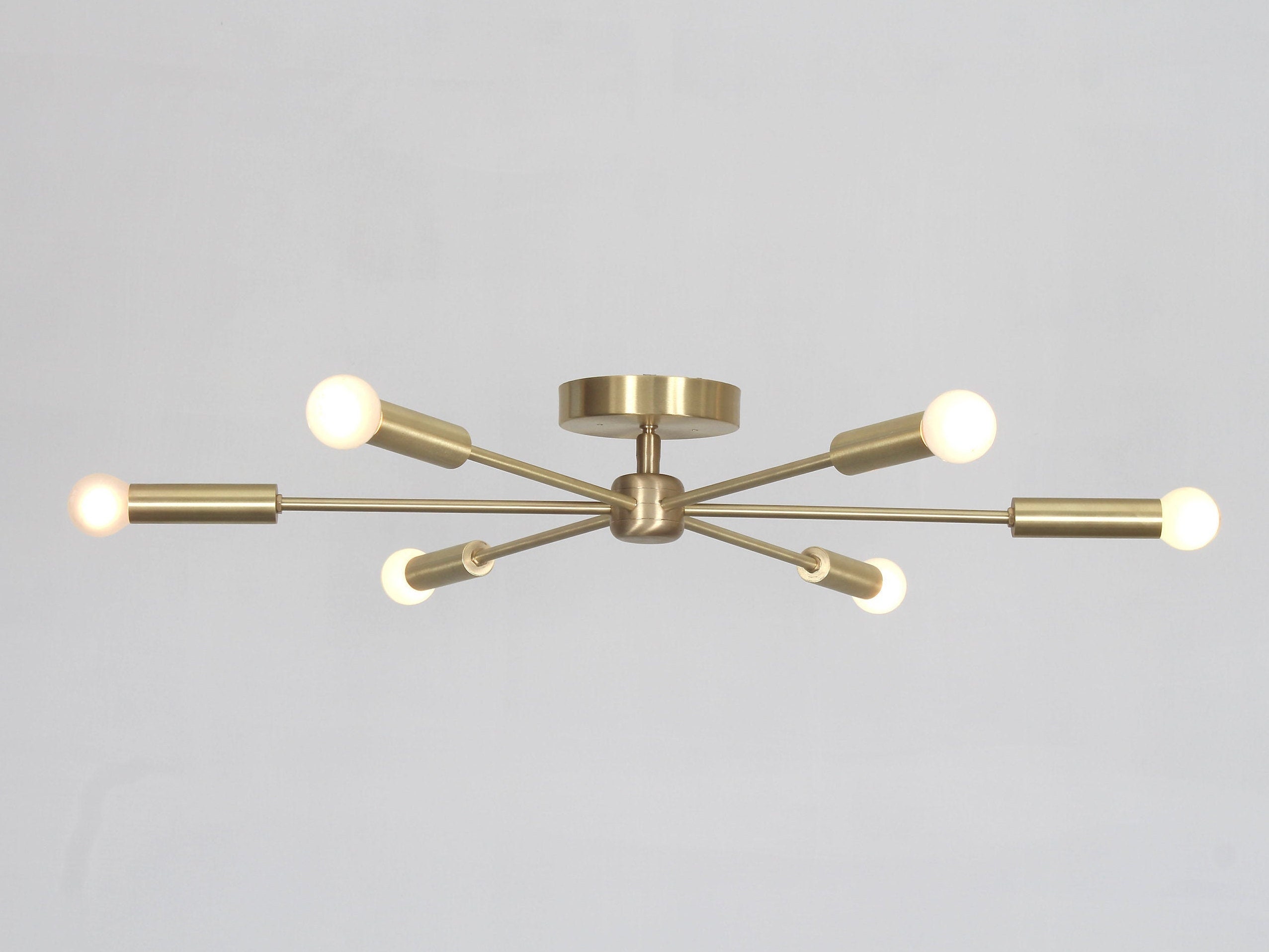 Sputnik semi flush ceiling light deals