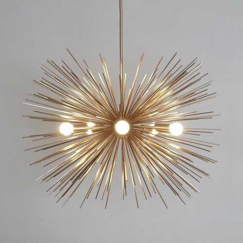 5 Light Mid Century Modern Starburst Chandelier Sputnik 5 Light Mid Century Modern Starburst, How Much Does It Cost To Install A Chandelier Uk