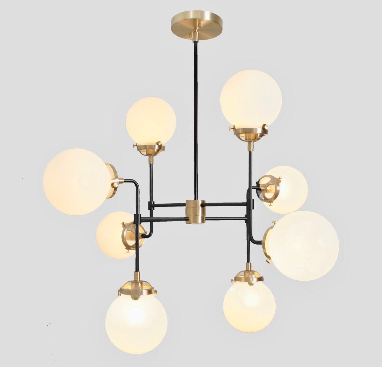 Contemporary globe chandelier deals