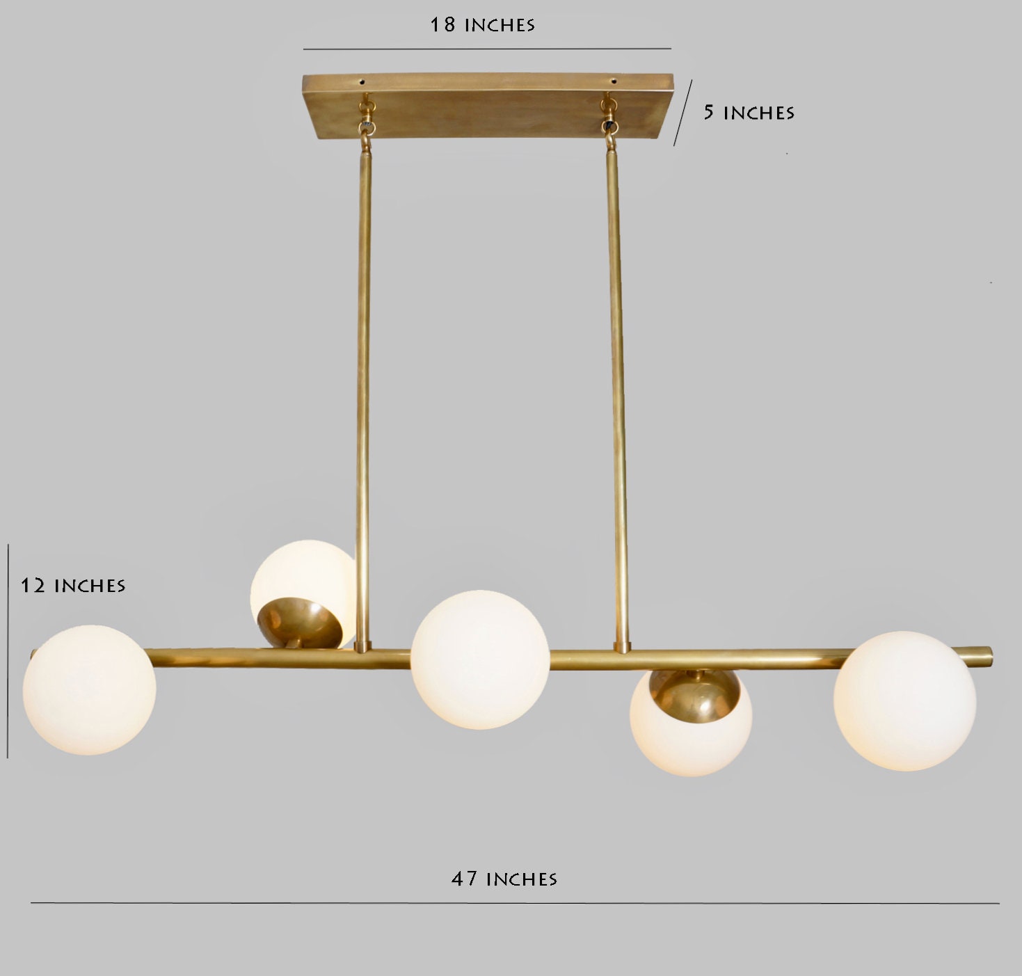 Contemporary Ceiling Light Linear 