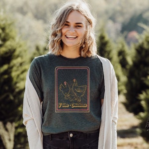 Chicken Shirt, Funny Chicken t Shirt, Farm Girl, Women Shirt, Chicken Life, Chicken Lover Shirt, Chicken Mom Tee, I Like Chickens Vintage