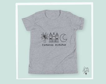 Ramadan Mubarak T Shirt for Kids / Children | Ramadan pajamas | Eid shirt | Ramadan decor | Matching family | islamic shirt | Baby gift