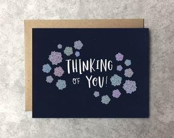 Thinking of You Card - Succulents