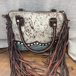 Western cowhide fringe purses, bags & conceal carry for women