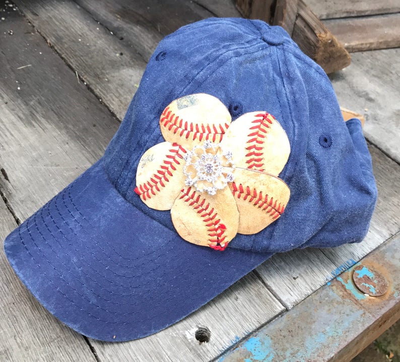 custom flower hat for lisa with extra bling