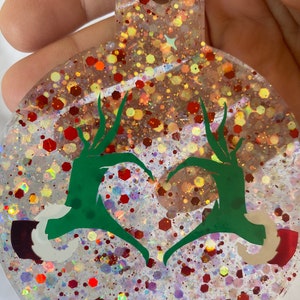 Grinch Heart Ornament, Grinch Decor, Christmas Ornaments, Gifts for Kids