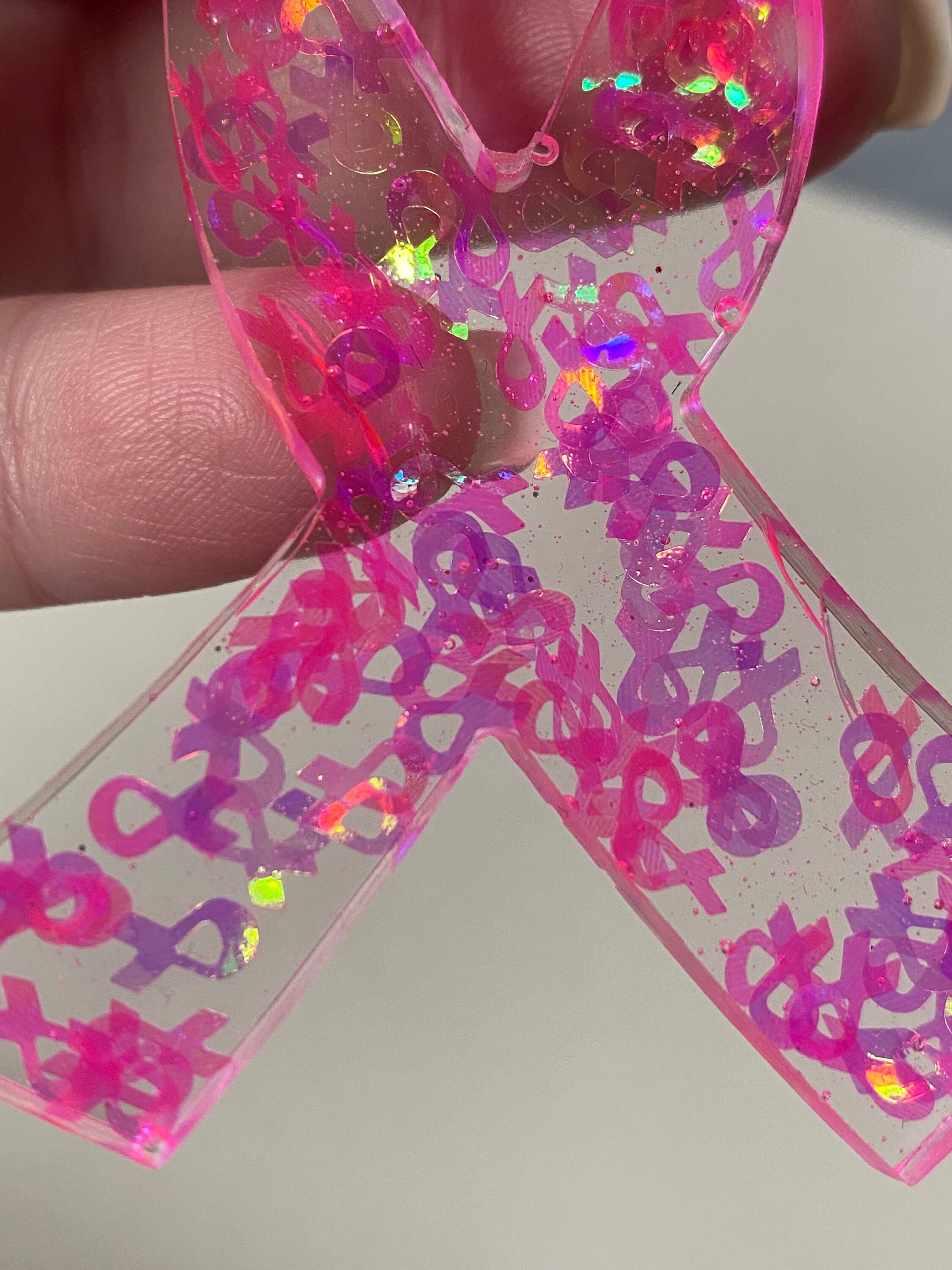 Portachiavi E Spilla Nastro Rosa Per Sopravvissuta Al Cancro Al Seno, Regalo Chemioterapia, Acciaio Inossidabile - 5