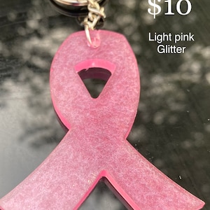 Breast Cancer Pink Support Ribbon Keychain, Fundraiser, Breast Cancer Survivor