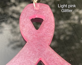 Borstkanker roze ondersteuning lint sleutelhanger, fondsenwerving, borstkanker overlevende
