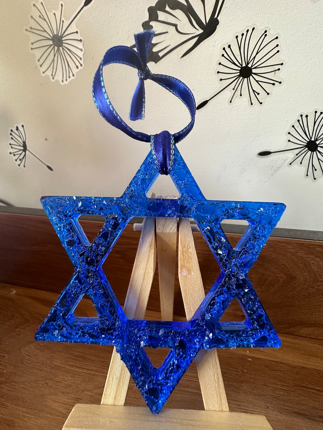 Star of David Ornament, Handmade Ornament, Hanukkah Ornaments, Family