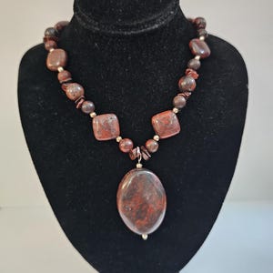 Poppy Jasper Gemstone Necklace