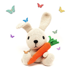 BUNNY with Carrot Crochet Pattern
