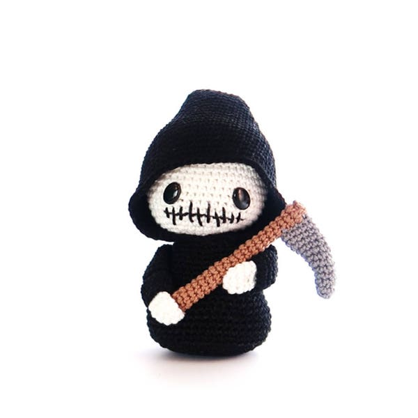 Grim REAPER Crochet Pattern, Kokeshi Doll