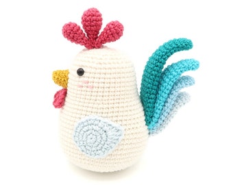 Rooster, Chicken Crochet Pattern, Easter