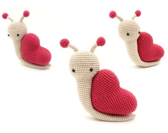 Valentine Snail crochet pattern