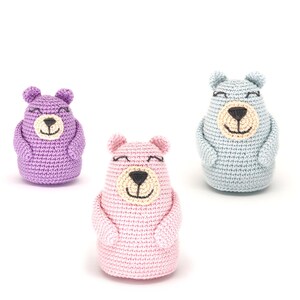 Set of 3 Sizes BEAR Crochet Patterns