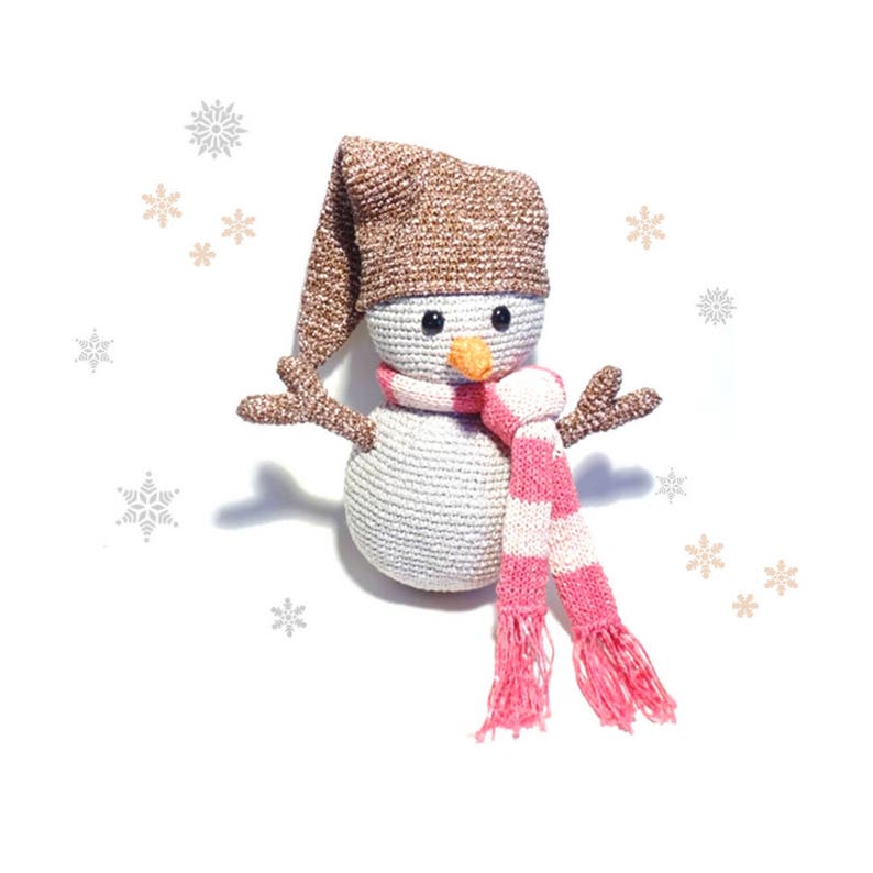 SNOWMAN Crochet Pattern, Pepper image 1