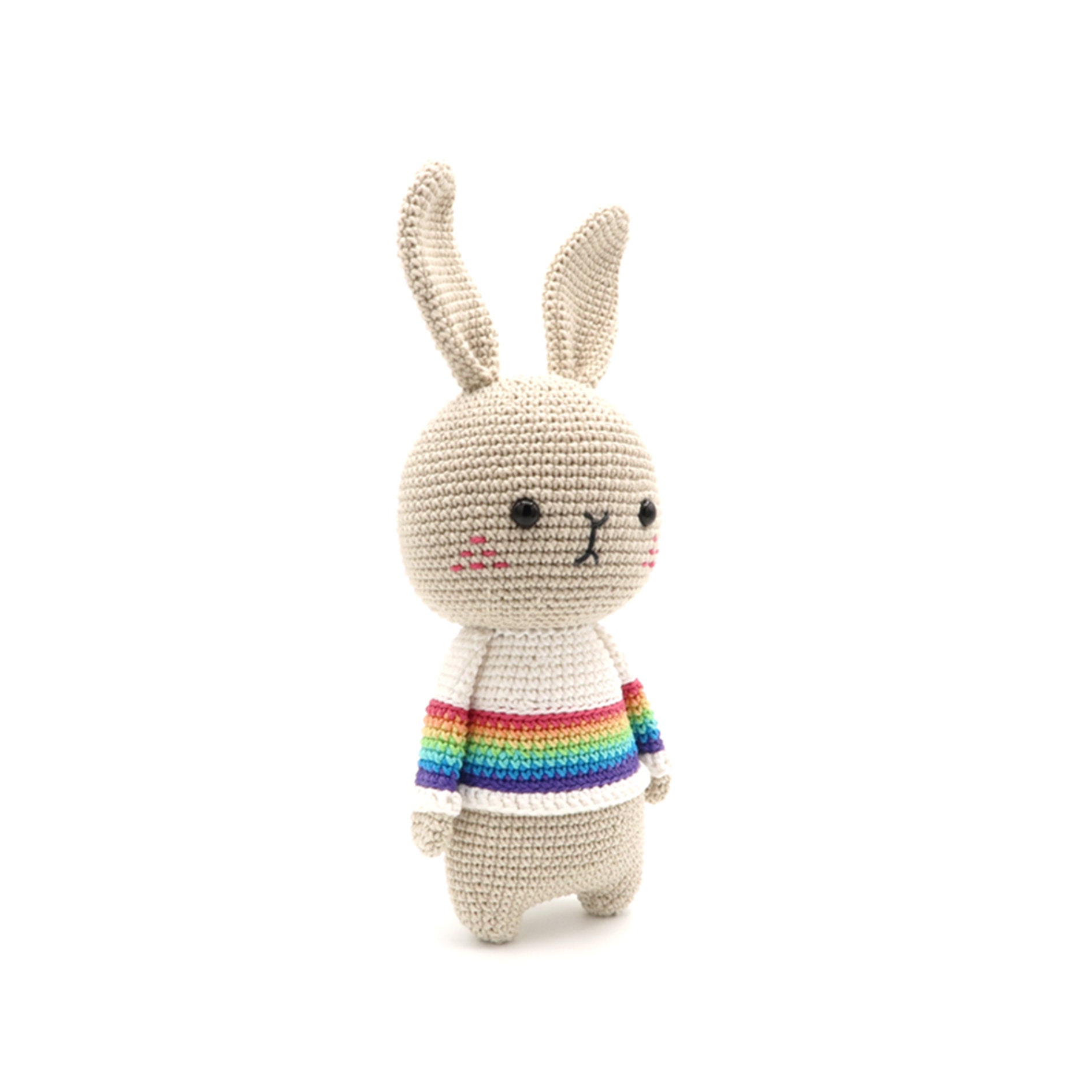 Rainbow Thread Rabbit Rainbow Bunny Crochet Pattern - Etsy