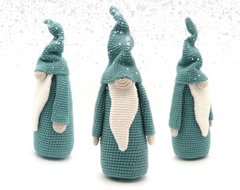 Tall Christmas GNOME BIG version Crochet Pattern / Scandinavian Gnome