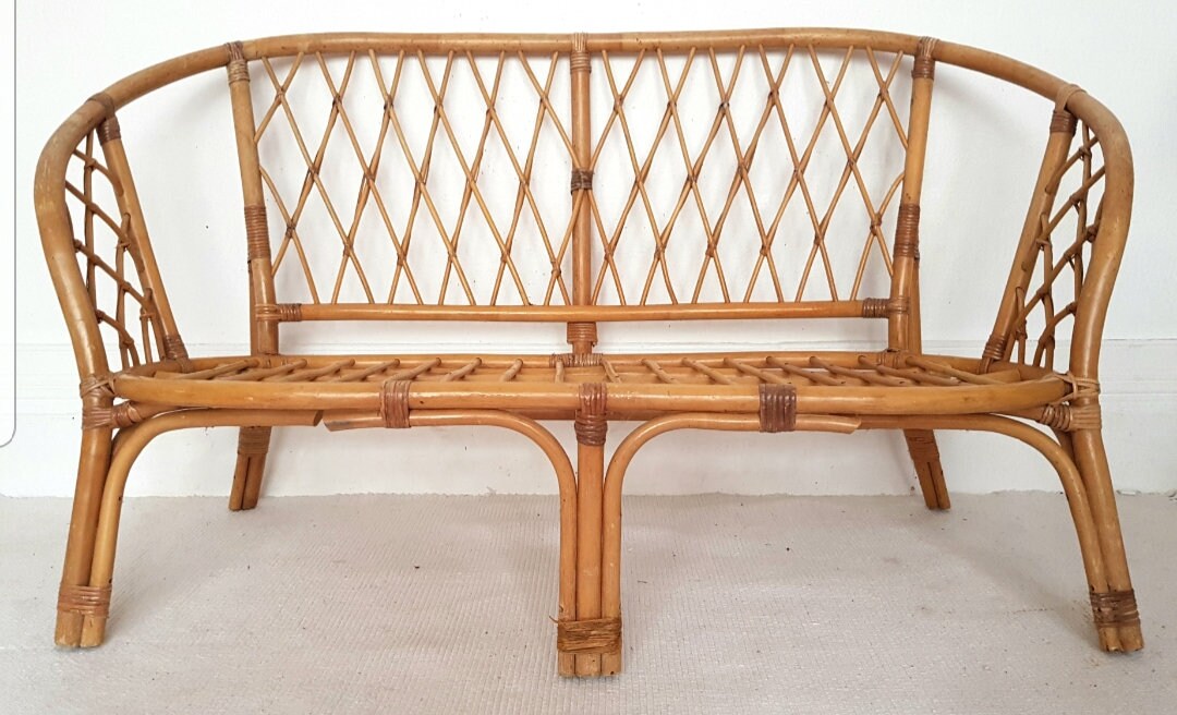 SOLD SOLD Vintage bamboo sofaMidcentury bamboo sofa vintage Etsy