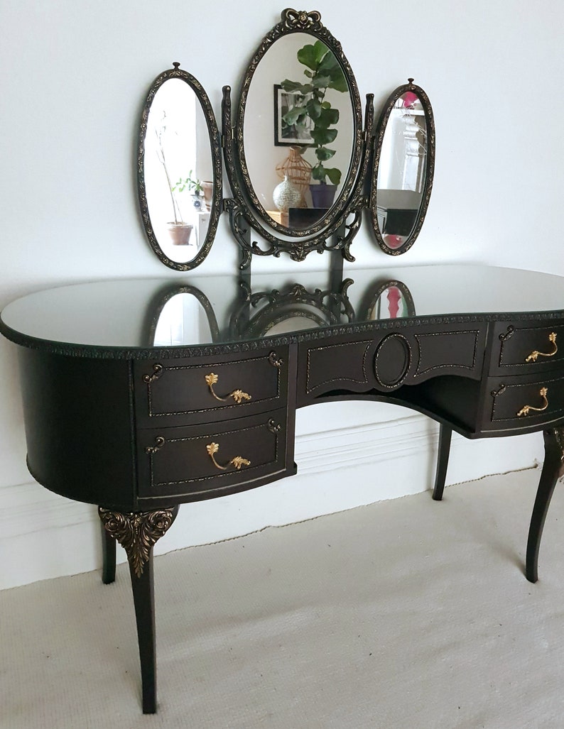SOLD SOLD Vintage French Louis Bedroom Set Mirrored Dressing Etsy UK