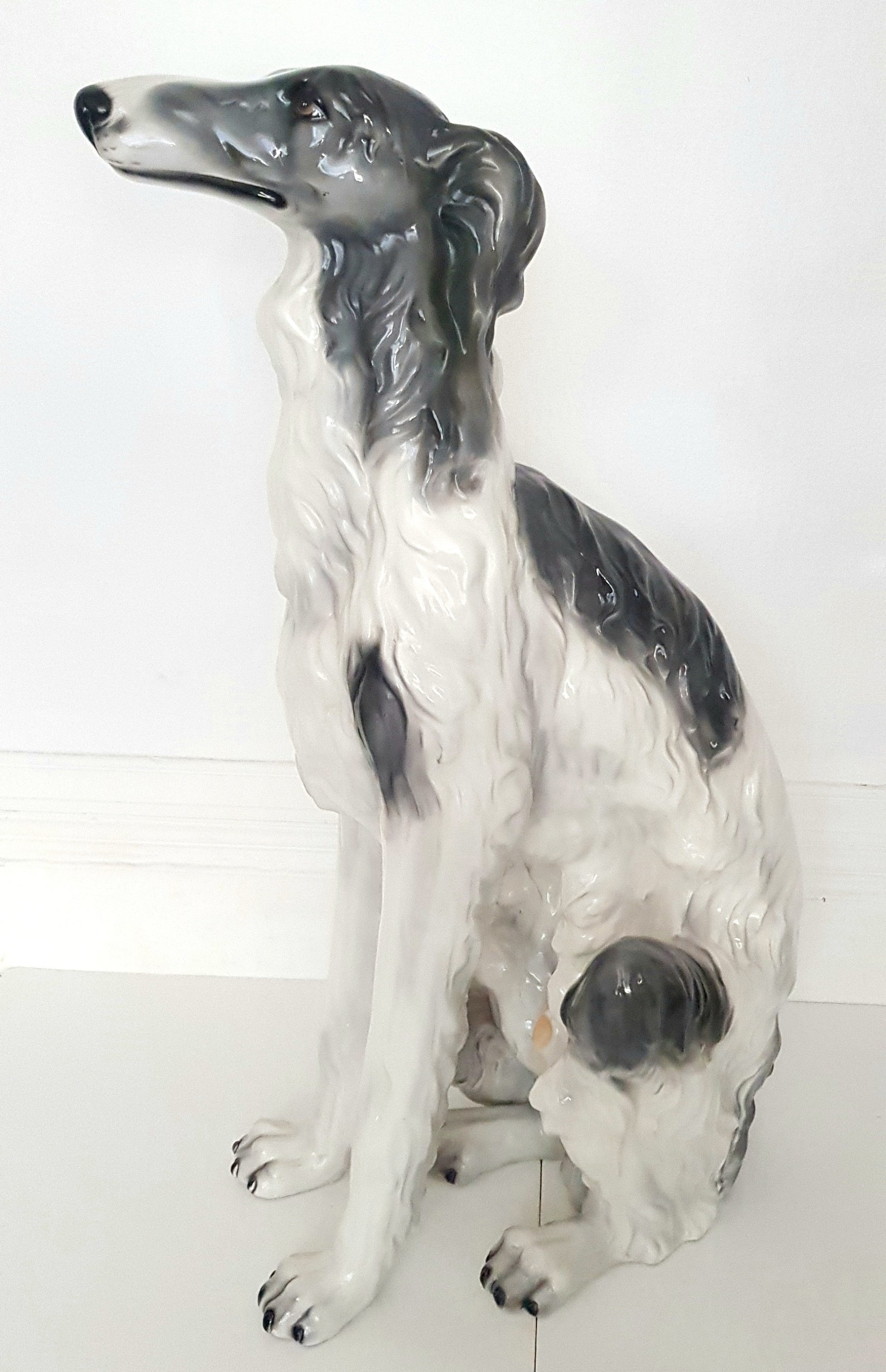 SOLD SOLD Midcentury Italian Ceramic Lifesize Dog Statue Etsy UK