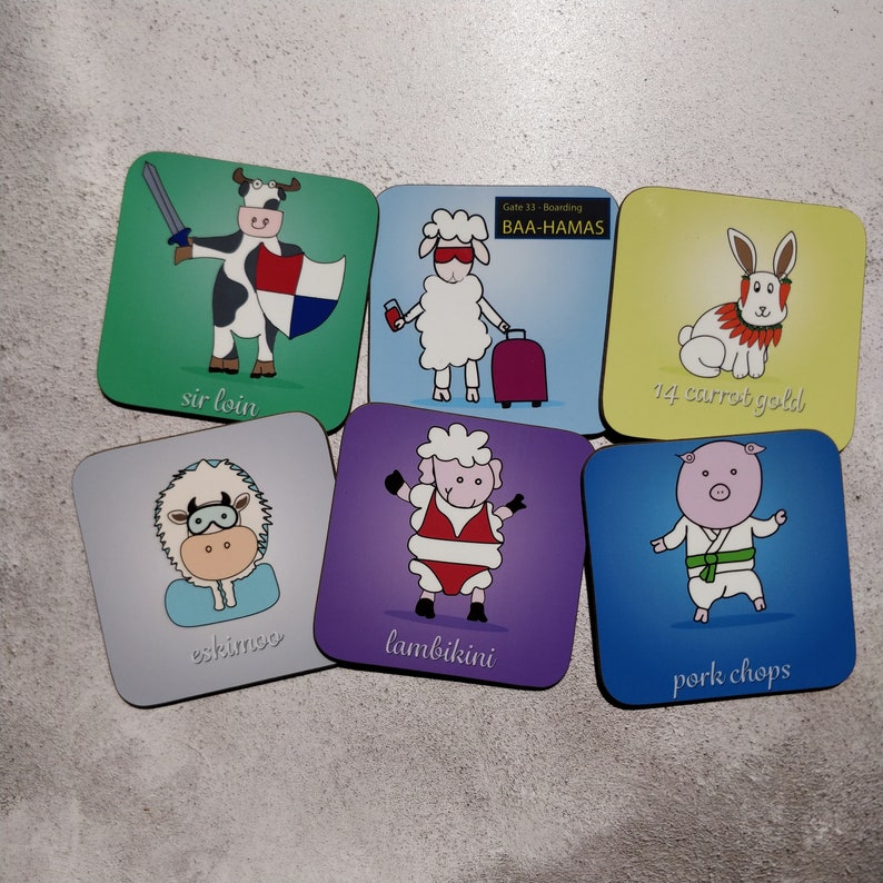 rabbit coaster pun coasters homeware 14 Carrot Gold Coaster funny coaster