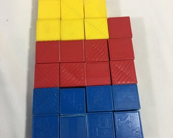 tupperware alphabet blocks