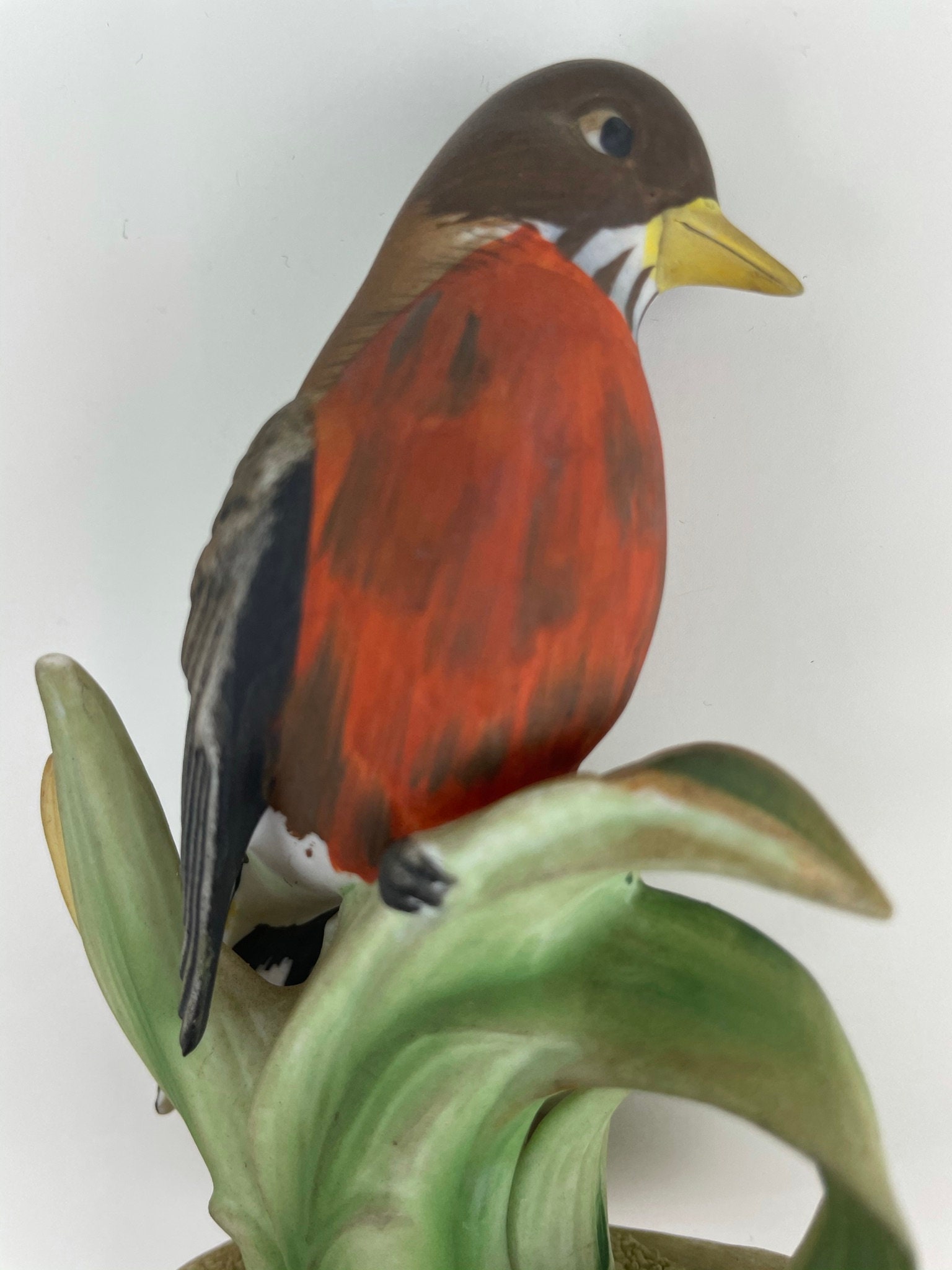 Vintage Lefton Red Robin Bird Figurine Figure Porcelain Hand Etsy