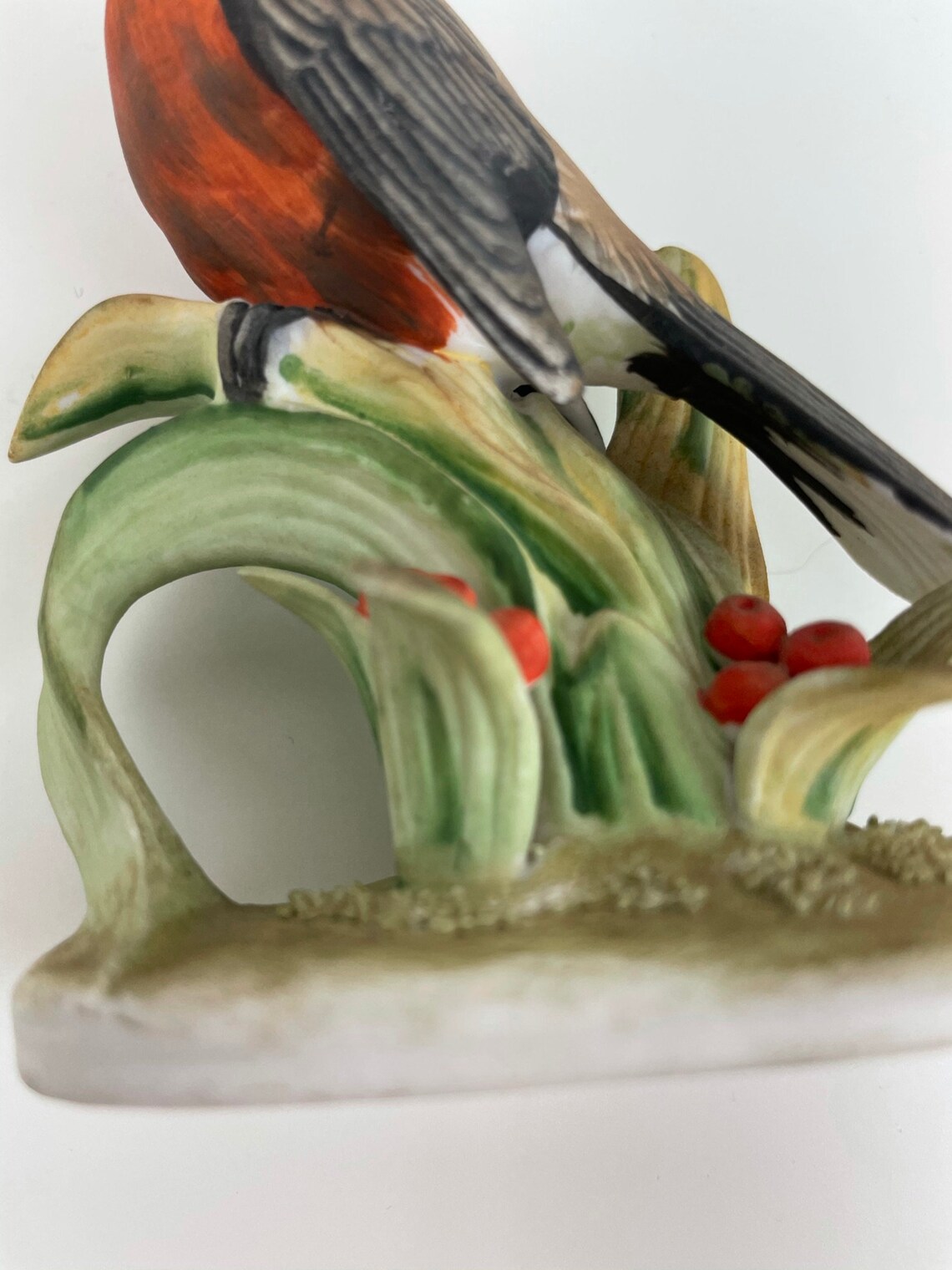 Vintage Lefton Red Robin Bird Figurine Figure Porcelain Hand Etsy