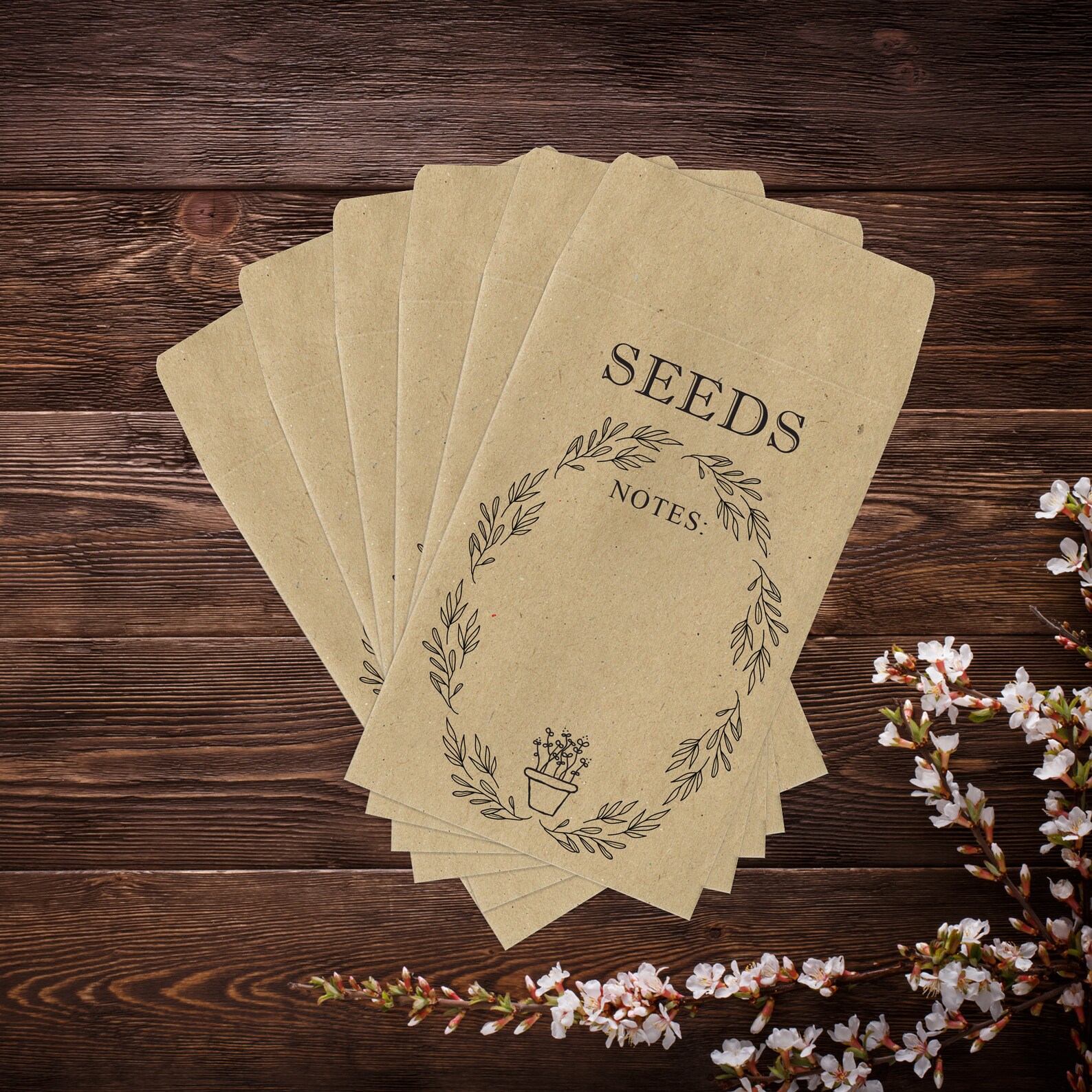 Seed Saving Envelopes Gardening Gifts Seed Envelopes Seed Etsy