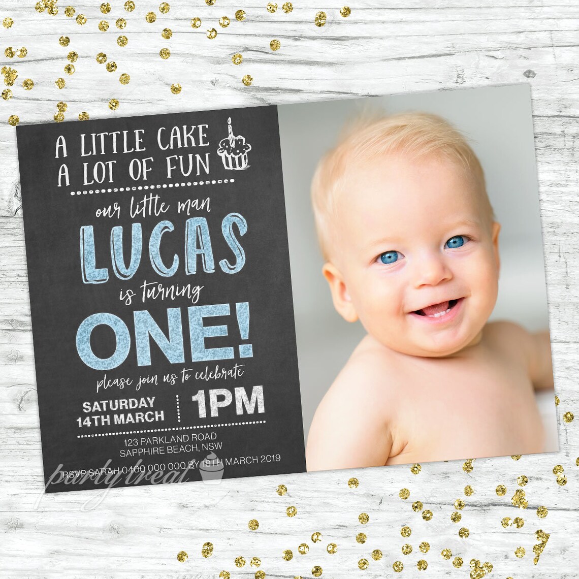 Boys 1st Birthday Invitation First Birthday Boys Invitation Etsy