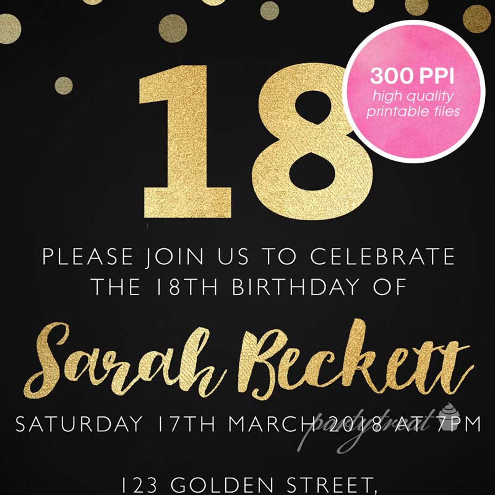 18th-birthday-invitations-18th-birthday-personalised-18th-etsy