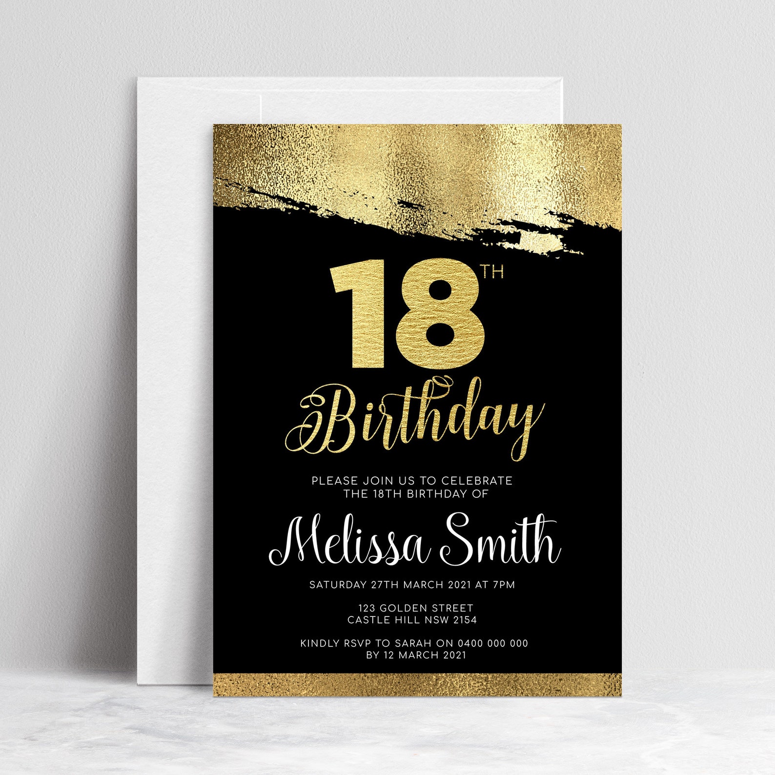 18Th Birthday Invitation Templates