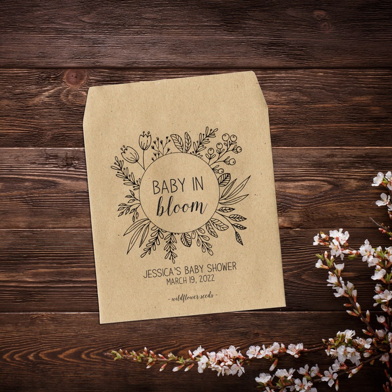 Baby Shower Seed Packets Baby Shower Favours Seed Packet Etsy Australia