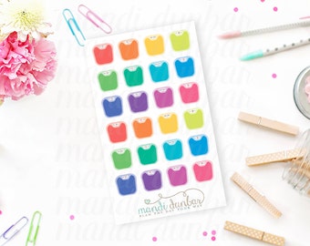 24 Colorful Scale Stickers – Perfect for Erin Condren, Plum Paper Planner, Inkwell Press, Filofax, Scrapbooking & More